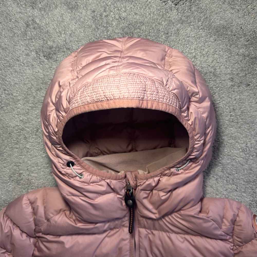Parajumpers Puffer Jacket Womens XS Pink Super Lightweight Hooded Down Coat - Picture 3 of 15